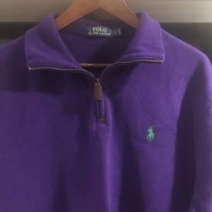 Ralph Lauren Purple Zip Sweater Jumper